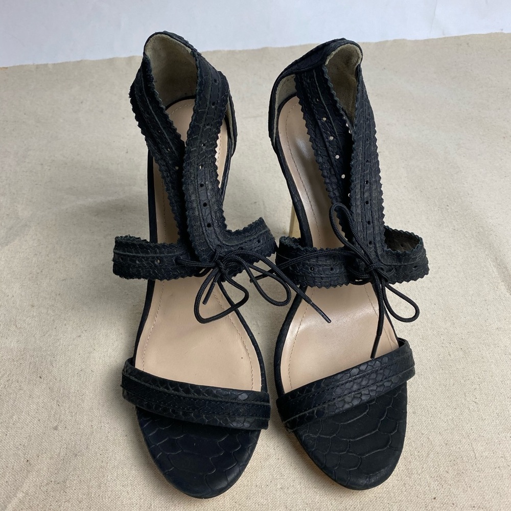 POUR LA VICTOIRE Lace Up Sandal Pumps Black - Picture 2 of 12
